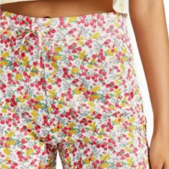 LOVESHACKFANCY | Brently Slim Pant in Fruity Punch Ditzy Floral Print Sz. XS - Picture 2 of 4